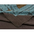 thumbnail image 5 of Chezmoi Collection Tucson 3-Piece Pre-Washed Rustic Western Star Oversized Bedspread Set Queen Size Turquoise Cabin Lodge Coverlet Quilt Set, 5 of 7