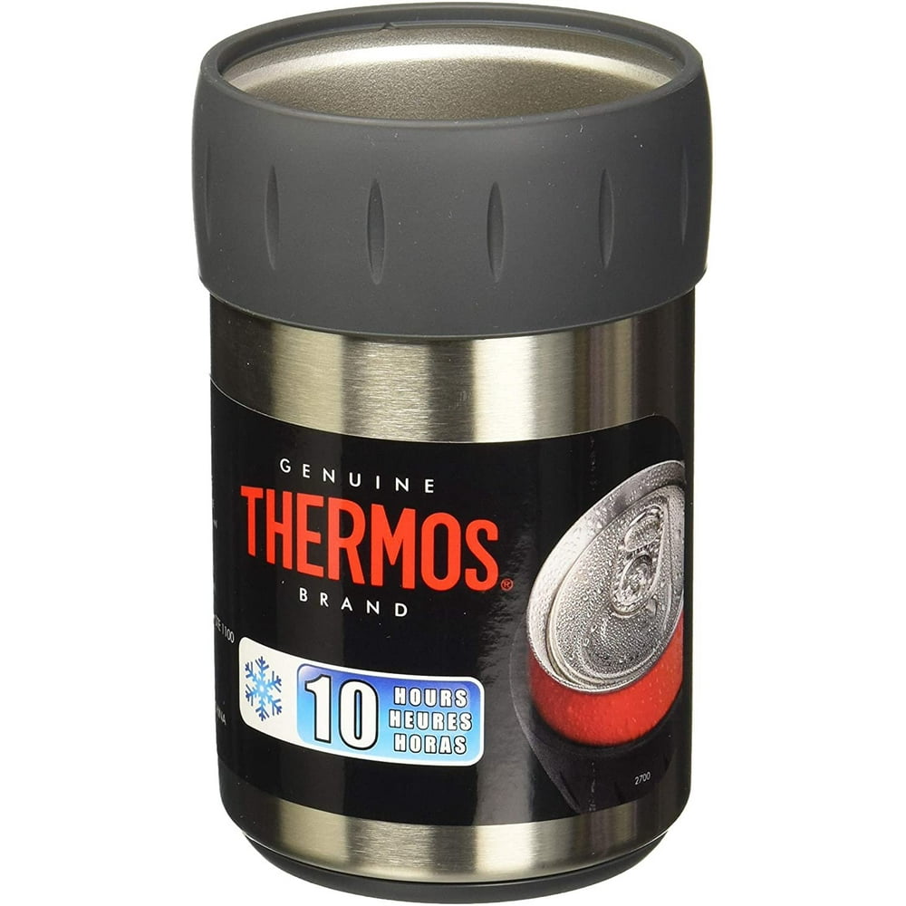 Thermos 2700TRI6 Beverage Can Insulator, Stainless Steel, 12oz. Quantity 6