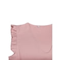 thumbnail image 4 of Women’s Casual Sleeveless Tops Fashion Solid Color/Print V-neck Pleated Ruffle Loose Vest, 4 of 5