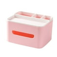 thumbnail image 1 of Caja de pañuelos Rectangular Wosthever Organizador de almacenamiento Plástico Rosa, 1 of 6