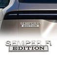 thumbnail image 2 of Semper FI Edition Car Emblem Metal Badge, Metal Side Emblem Badge Sticker Veteran Decal Replacement for Fender Tailgate Bumper Compatible with All Cars Truck SUV Auto Accessories (Silver&Black), 2 of 9