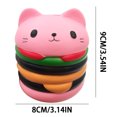 thumbnail image 3 of Xqxayjr under $5 2Pcs Stress Ball, Slow Rise Burger Stress Ball, Soft Squeeze FidgetToy, Pinch Relief SensoryToyforKids, Adults Anxiety Relief, 3 of 9