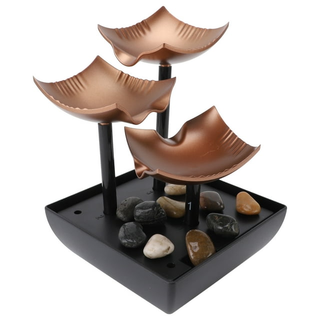 Desktop Rock Flowing Water Landscape, USB Beautiful Tabletop Water Fountain for Living Room