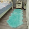 thumbnail image 1 of Faux Fur Area Rug Sheepskin Shag Fluffy Fuzzy Grey Rugs for Bedroom Bedside Bed Floor Living Room, 1 of 5