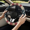 thumbnail image 2 of Uorisanigo American Flag 15 Inch Steering Wheel Cover Fashion Car Wheel Covers for Women Non Slip Car Steering Wheel Protector with Elastic Edge Replacement Car Accessories Gift for Friends, 2 of 8