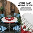 thumbnail image 5 of Red Valentine's Day Fitted Tablecloth with Elastic Edged, Round Table Cloth for Dining Table, Love Heart Roses Romantic Waterproof Oil Proof Table Cover for Indoor Outdoor 36"-44", 5 of 8