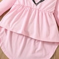 thumbnail image 5 of TOWED22 Baby Toddler Girl Fall Winter Clothes Long Sleeve Sweatshirt Top and Relaxed Pants Set Cute Print Outfits Clothing 2pcs(Red,1-2 Y), 5 of 6