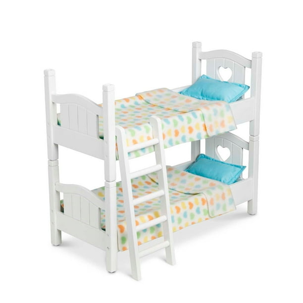 Doug Mine To Love Wooden Play Bunk Bed, Little Girl Toddler Bunk Beds