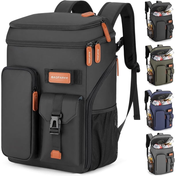 Mochila Térmica BAGPARKK para 45 Latas, Doble Piso y a Prueba de Fugas