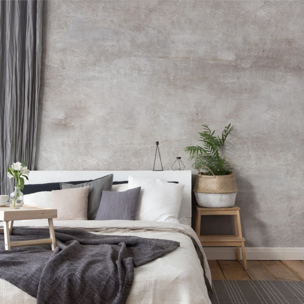 Plaster Faux Texture Mural Wall Art Peel and Stick Wallpaper