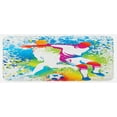thumbnail image 1 of Youth Kitchen Mat, Football Players with a Soccer Ball and Colorful Grunge Splashes Competition Sports, Plush Decorative Kitchen Mat with Non Slip Backing, 47" X 19", Multicolor, by Ambesonne, 1 of 1