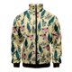 thumbnail image 3 of Chaqueta con cuello alto y cremallera con estampado digital 3D de hojas hawaianas para hombre y mujer, chaquetas de manga larga, ropa de calle de moda para hombre, 3 of 5