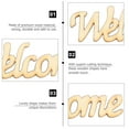 thumbnail image 5 of OULII  Unfinished Wooden Signs Beige for Decoration English Word Cutouts 60Pcs, 5 of 6