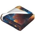 thumbnail image 2 of Bixox Fleece Blanket Cool Dolphin Pattern Super Soft Double-Sided Microfiber Flannel Blanket for Sofa, Bed, Couch,Suitable for All Seasons - 80"x60", 2 of 5