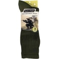 thumbnail image 3 of 6 Pairs Of Mens Military Grade Thick Padded Terry Lined Cotton Socks, Ribbed, Dry Wicking, Heavy Duty Crew Sock Green, 3 of 7