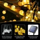 thumbnail image 3 of . La Bola Llevada Solar De La Cuerda De La Navidad Enciende, 3 of 8