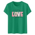 thumbnail image 5 of Shadoumai Valentines Shirts for Women Cute Love Heart Graphic Tees Short Sleeve Teacher Gift Tops, 5 of 5