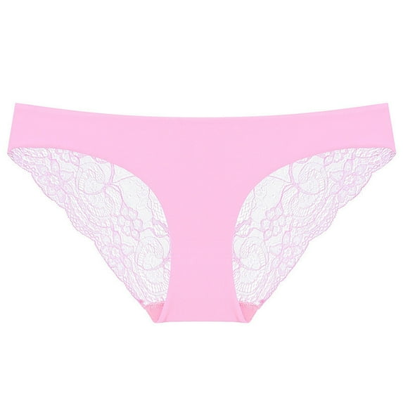 Hesxuno Sexy Lace Panties 1Pc Sexy Ladies Low-Rise Transparent Lace Panties Breathable Quality Underpants