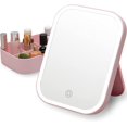 thumbnail image 1 of Lighted Table Makeup Mirror With Led Lights, Portable Vanity Desk Mirror,rechargeable Cosmetic Mirror, 1 of 5