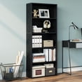 thumbnail image 2 of IRONCK 5 Shelf Bookcase, Free Standing Display Storage Bookshelf for Home Office, Black, 2 of 8