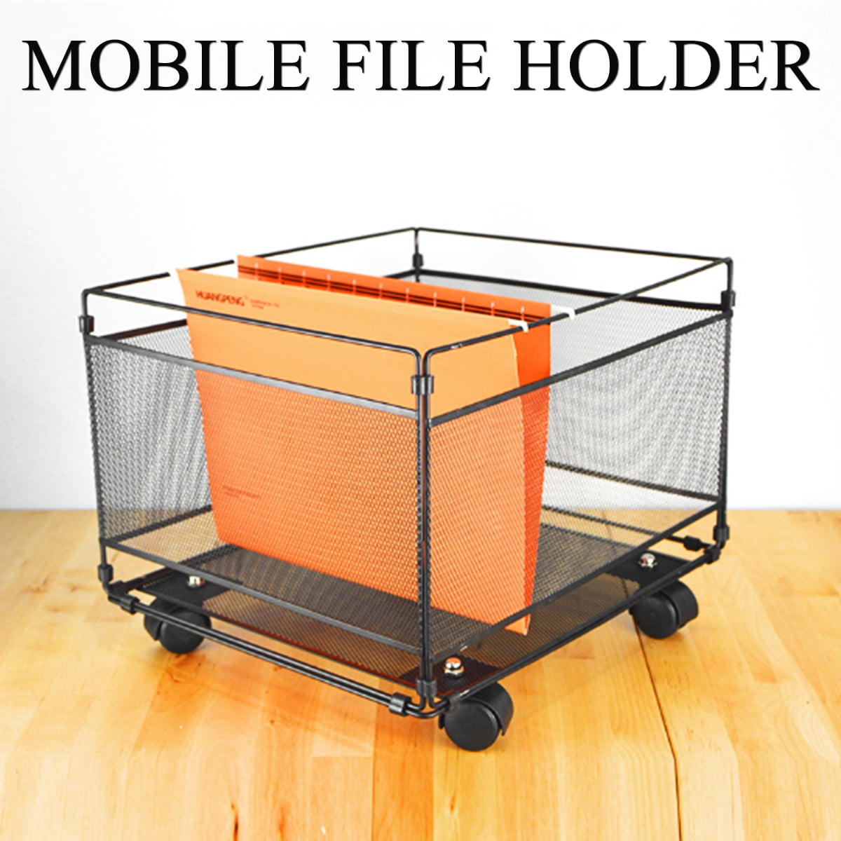 Document Mobile Wheel Home Office File Mesh Desk Holder Roll Tray Rack Organizer Walmart Canada
