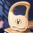 thumbnail image 5 of Lyre Harp Spruce Lye Harp Instrumento De Cuerda De Madera Para Principiantes 19 Cuerdas Inevent EL011322-00, 5 of 5