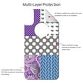 thumbnail image 4 of DistinctInk Custom SKIN / DECAL compatible with OtterBox Commuter for iPhone XR (6.1" Screen) - Purple Teal Grey Patterns, 4 of 5