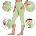 thumbnail image 2 of BLVB BLVB Capri Leggings for Women with Pockets High Waisted Yoga Pants Stretch Workout Gym Capris Cropped Trousers, 2 of 7