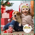 thumbnail image 6 of Christmas Decorative Glasses Santa Claus Eyeglasses Red Snowflake Christmas Hat New Year Decorations Photography Props For Women Men E E, 6 of 8