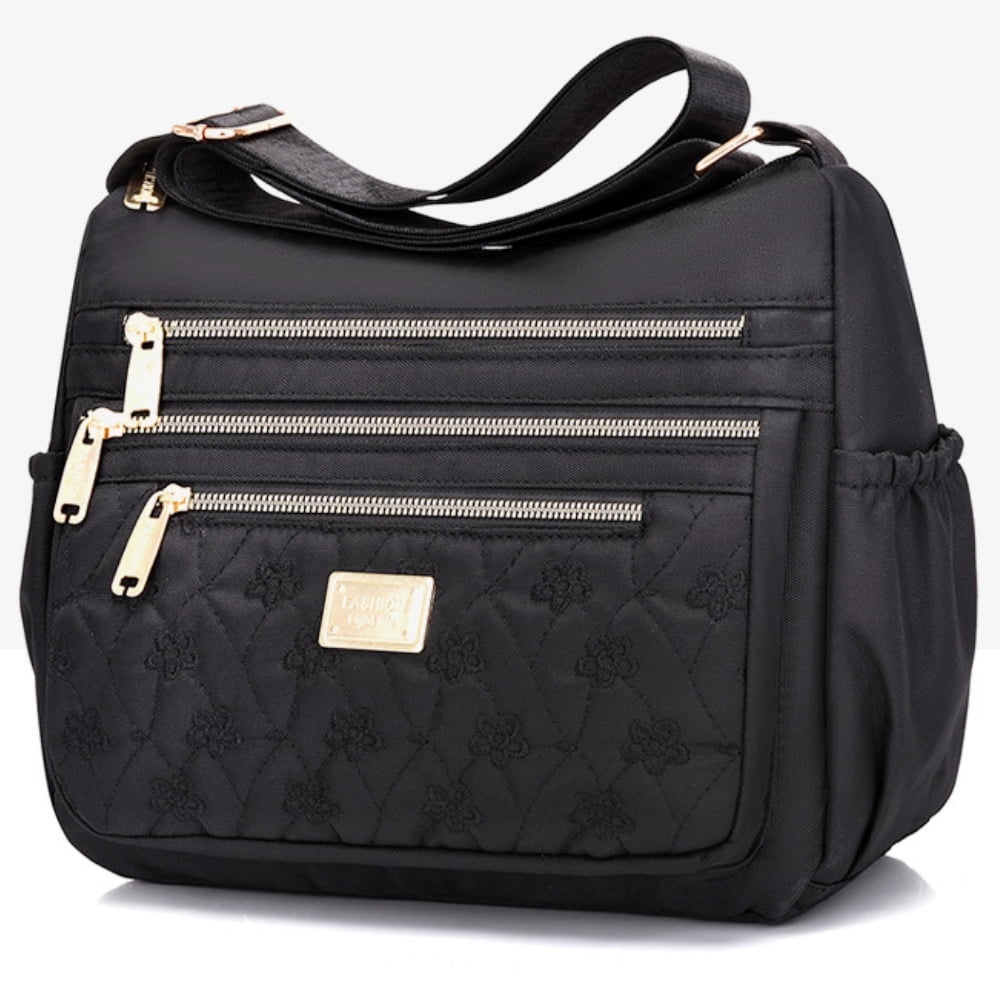 ショルダーバッグ・ポシェット V73 Women Shoulder Bags 73BS8G212 NATUR MULTICOLOR Black Women's Lightweight Crossbody Bag - Multi-pocket Shoulder