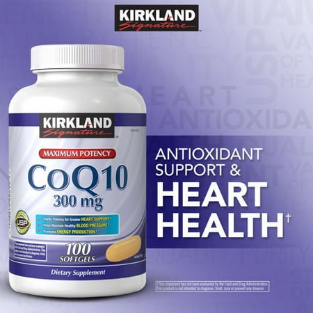 Kirkland Signature CoQ10 300 mg., Maintain Healthy Blood Pressure 100