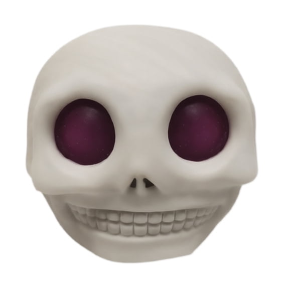 Scary Halloween Skull Squishy Toys, Halloween Glitter Pumpkin Ghost Shape Stress Toys, Cute Spooky Squeeze Fidget Squishies for Anxiety Relief, Fun Decorative Stress Ball for Adults and Home Office