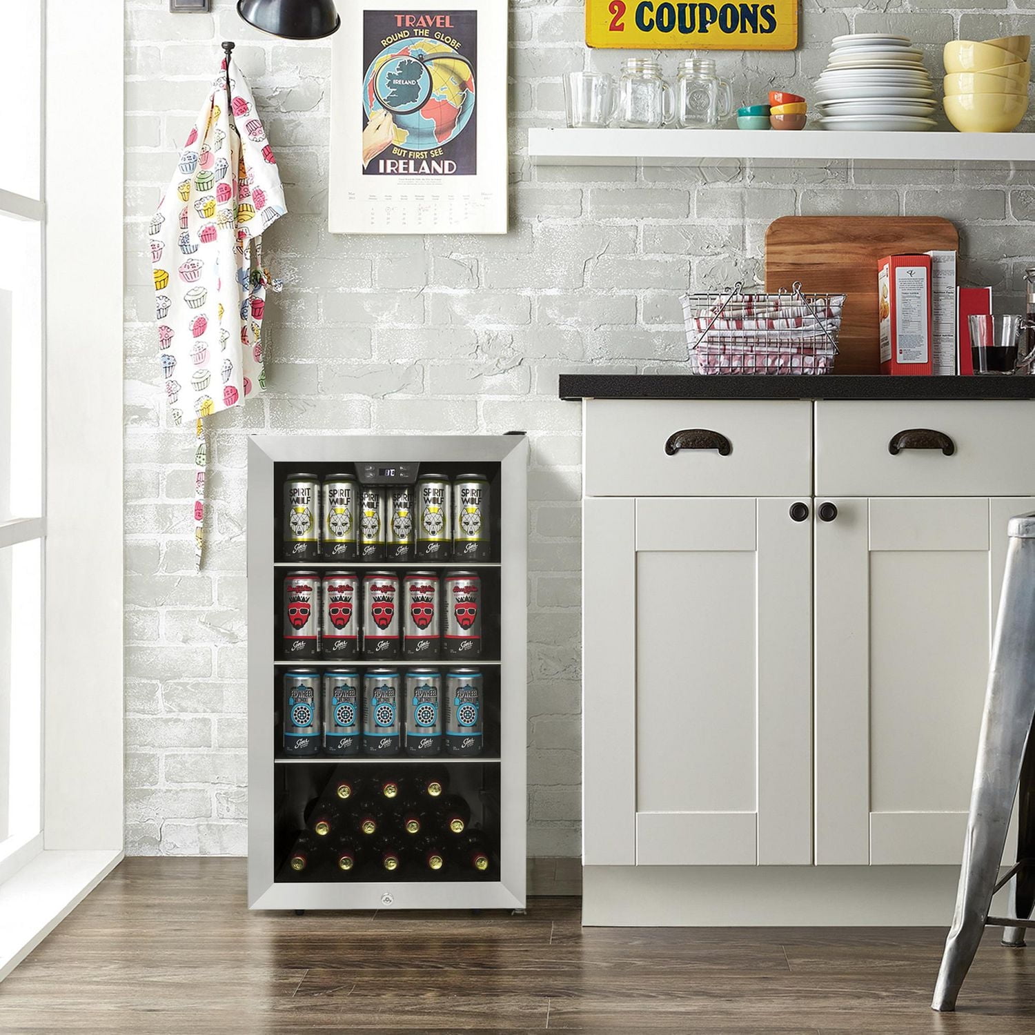 Danby DBC045L1SS 4.5 cu. ft. Free-Standing Beverage Center in Stainless Steel