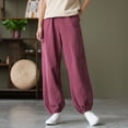 thumbnail image 4 of Casual Pants for Women Elastic Breathable Loose Waist Pocket Casual Trousers, 4 of 6