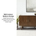 thumbnail image 5 of Mid Century Modern 3-Drawer and 2-Door Walnut Sideboard by Walker Edison, 5 of 14
