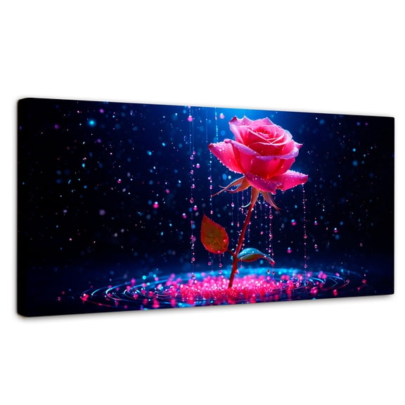 Cuadro Decorativo Canvas Canvas Revolution Rosa Magia Pura 120x60