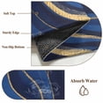 thumbnail image 6 of Navy Blue Moire Entryway Rug 2'x3'&nbsp; Non Slip Front Door Mats, Modern Abstract Art Entrance Rugs Indoor Outdoor Carpet, Washable Floor Mats Small Area Rug for Bedroom Kitchen, 6 of 8