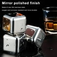 thumbnail image 4 of Bearachild Pub Nightclub Enfriamiento de vino Piedras de enfriamiento Jugo Cubos de hielo de acero inoxidable con caja de almacenamiento Enfriador Barra de herramientas, 4 of 6