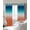 Orange Blue, variant on Teal Red Brown Ombre Blackout Curtains for Bedroom/Living Room, Thermal Insulated Kitchen Curtains, Contemporary Gradient Abstract Grommet Darkening Window Treatment Drapes 42"x63"x2