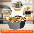 thumbnail image 4 of Silicone Slow Cooker Liners Compatible With Crock Pot 6-8 QT,Slow Divider Allows Cooking Two Different Meals At Once Time, Reusable Insert, Dishwasher Safe, BPA Free., 4 of 5