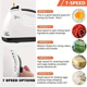 thumbnail image 5 of Batidor de huevos eléctrico de mano, batidor automático doméstico, batidor de clara de huevo y crema, mini blanco de 7 velocidades, 5 of 5