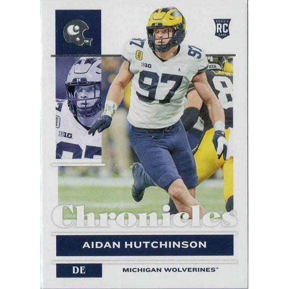 NFL Pittsburgh Panthers 2022 Panini Chronicles Draft Picks   Aidan Hutchinson Trading Card #1 (Rookie Card)