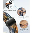 thumbnail image 4 of XIHAMA One Click No Gap Magnetic Braided Bands Compatible with Samsung Galaxy Watch 7 6 4 5 FE Band 40mm 44mm/Watch 6 4 Classic 47mm 43mm 42mm 46mm/Watch 5 Pro 45mm, 20mm Elastic Nylon Sport Strap Men, 4 of 7