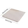 thumbnail image 3 of Dining Chair Cushion 40x40 cm, Cotton Linen Fabric, Multicolor, Non-Slip Bottom, Removable Washable Cover, with Secure Straps for Indoor Seating, 3 of 6