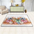thumbnail image 2 of Dreamtimes Watercolor Colorful Pumpkin Area Rug, 36"x24" Thanksgiving Maple Leaf Non-Slip Washable Indoor Door Mat, Absorbent Floor Mat for Bedroom Kitchen Entryway Bathroom, 2 of 7