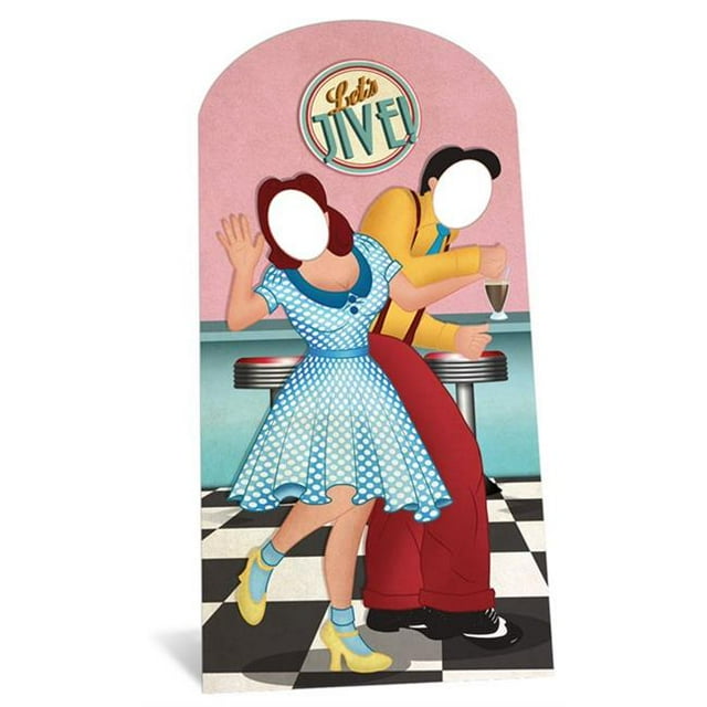 1950s Lets Jive Stand in Cardboard Cutout Standup