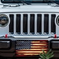 thumbnail image 5 of License Plate, Grunge American Flag Decorative Front,Personalized Stainless Steel License Plate Cover For Men Women,12.2" X 6.2", 5 of 6