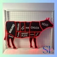 thumbnail image 4 of Shinelab Cow Acrylic Neon Sign, Butcher Shop Wall Art Light, Restaurant Kitchen Wall Decor 01057, 4 of 4
