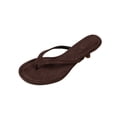 thumbnail image 2 of Wowcloth Women's Fashion Thong Sandals – Comfortable Wide Width Solid Color Round Toe with Low Thin Heel for Casual Leisure Wear, 2 of 9