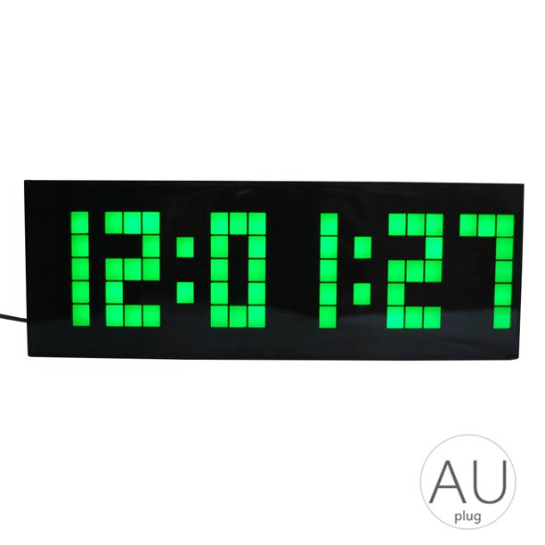 Reloj despertador digital LED grande para gimnasio, tiempo de demostración, temporizador de cuenta regresiva, calendario, mesa de temperatura o reloj de pared Guardurnaity DZ4301-03B